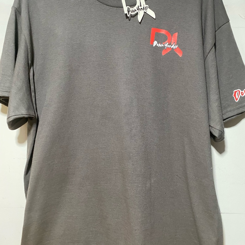 Down Yonder Gray Short Sleeve T-Shirt with Crew Neck and Small Logo